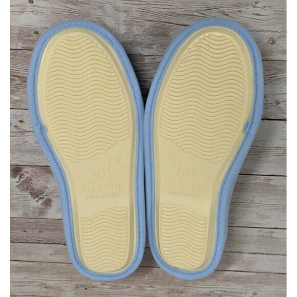 Git-Up Womens Size 6 Chambray Closed Toe Slip On Hook & Loop Slide Slipper - Picture 10 of 11